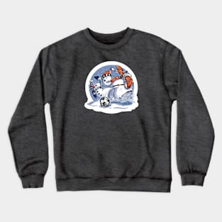 Snowman Slide Tackle Crewneck Sweatshirt